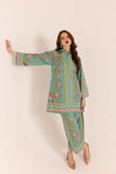 GUL-AFSHAN Digital Printed Premium Silk 2Pc Stitched Dress.