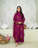 AMBER EMBROIDERED 3-PIECE Stitched Dress.