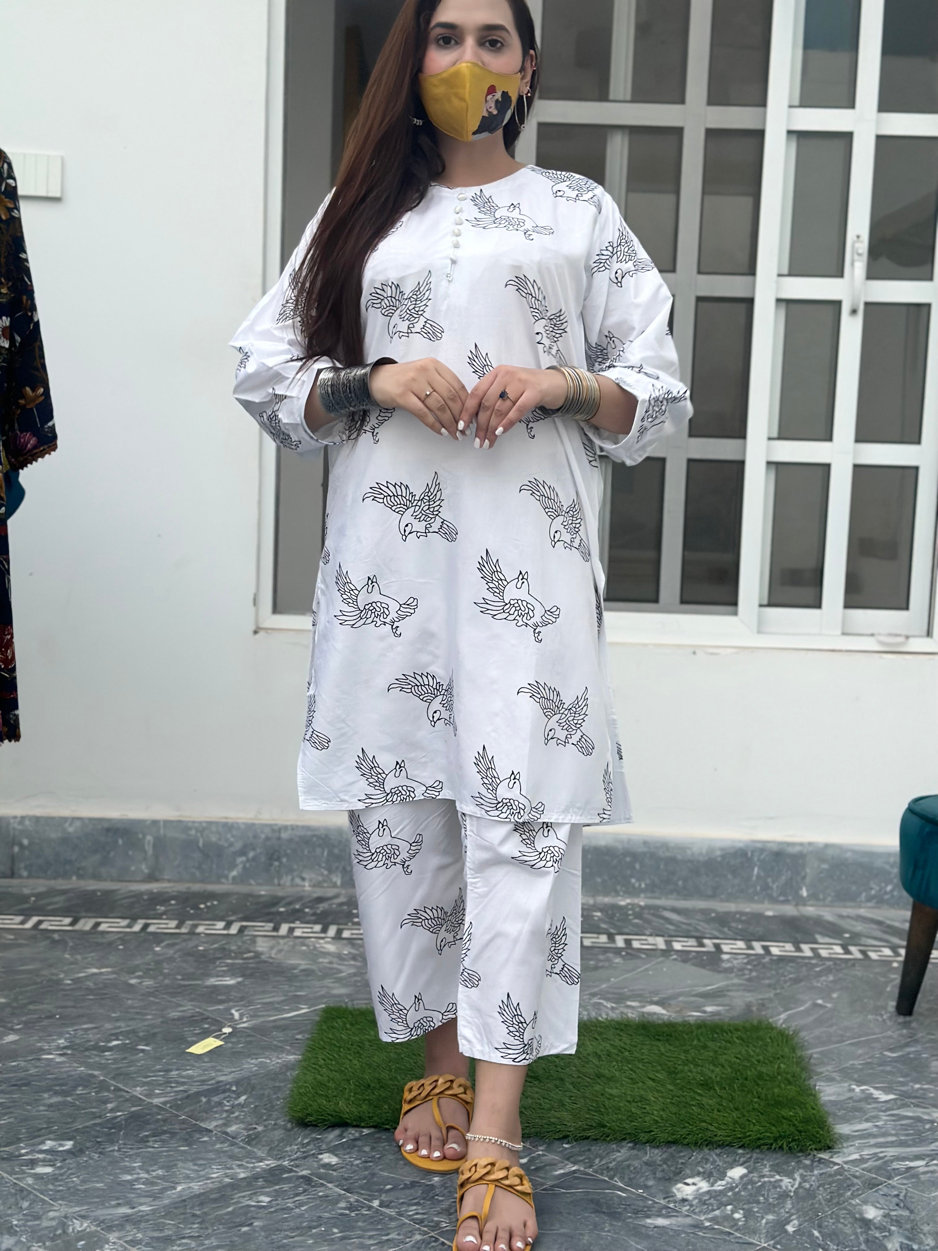 Sparrow Printed Co-Ords – Modern Elegance with a Stylish Print