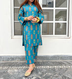 RANG RASIYA Flower Print 2pc Stitched Dress