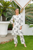 Camellia Printed Stitched 2 Piece Suit Co-Ords