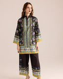 GUL-E-JAAN Digital Printed Premium Silk 2Pc Stitched Dress.
