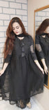 ANARKALI Lace Work 3PCs Flare Maxi Set with Dupatta