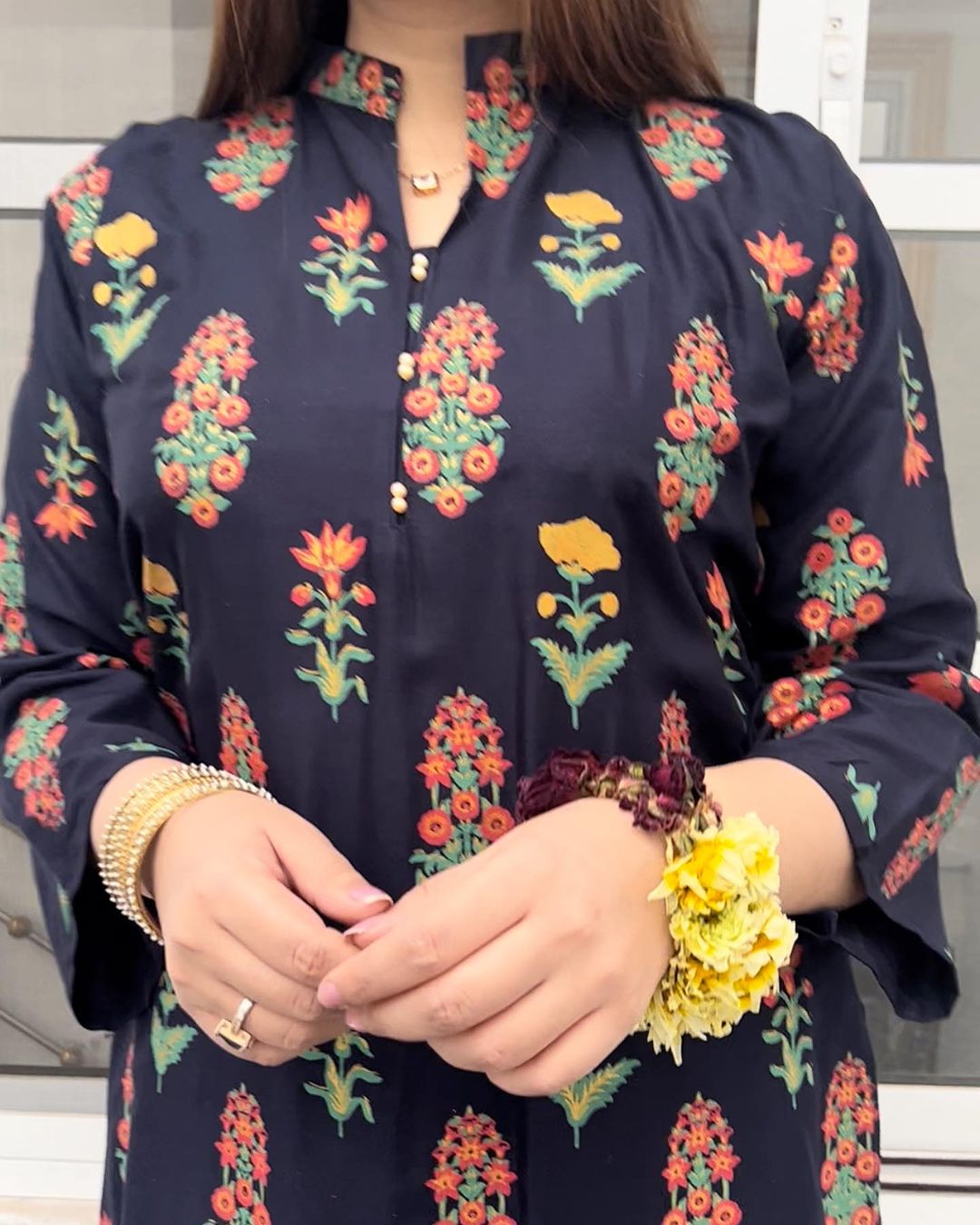 RANG RASIYA Flower Print 2pc Stitched Dress
