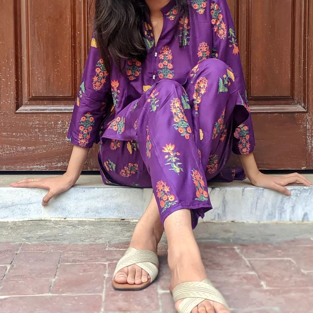 RANG RASIYA Flower Print 2pc Stitched Dress