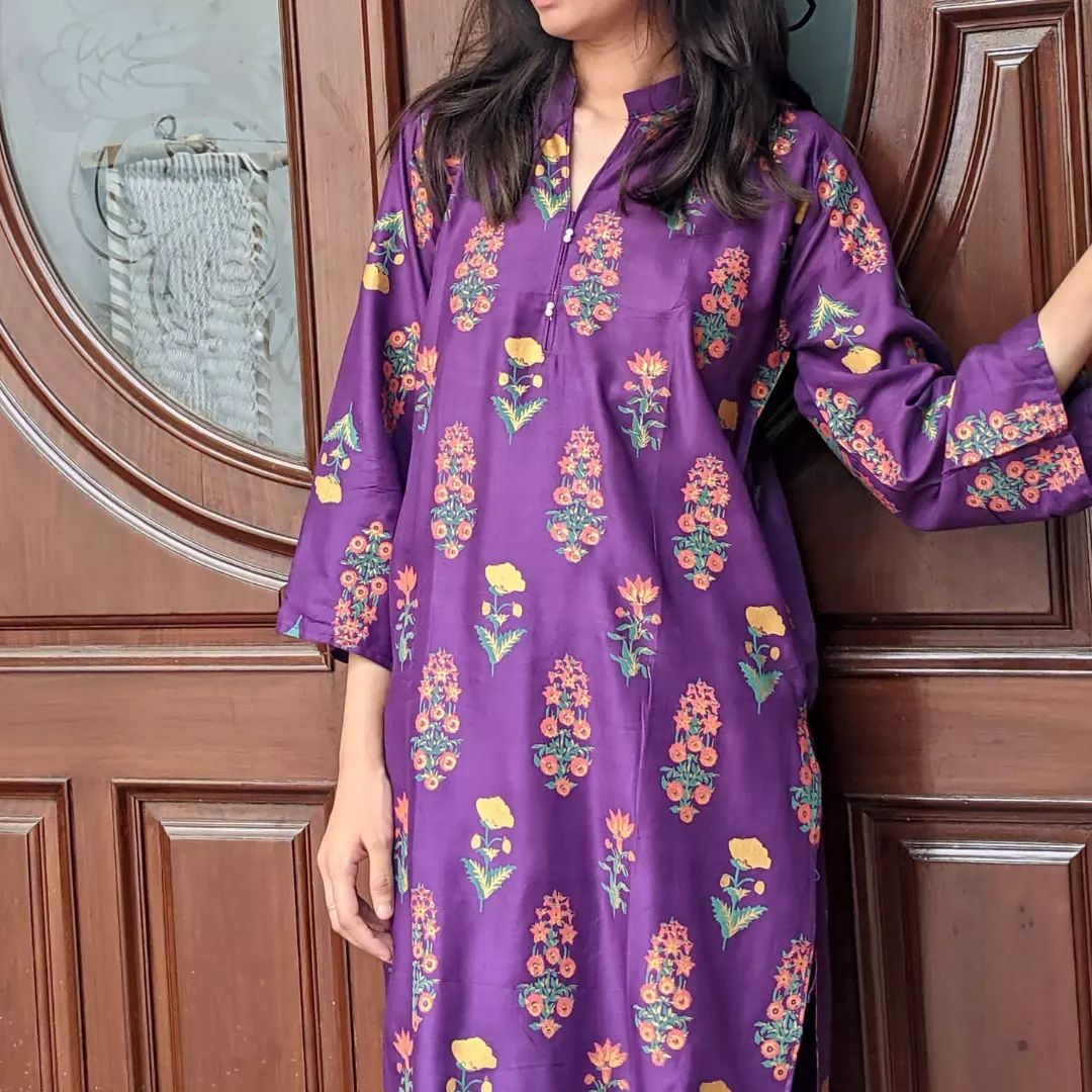 RANG RASIYA Flower Print 2pc Stitched Dress
