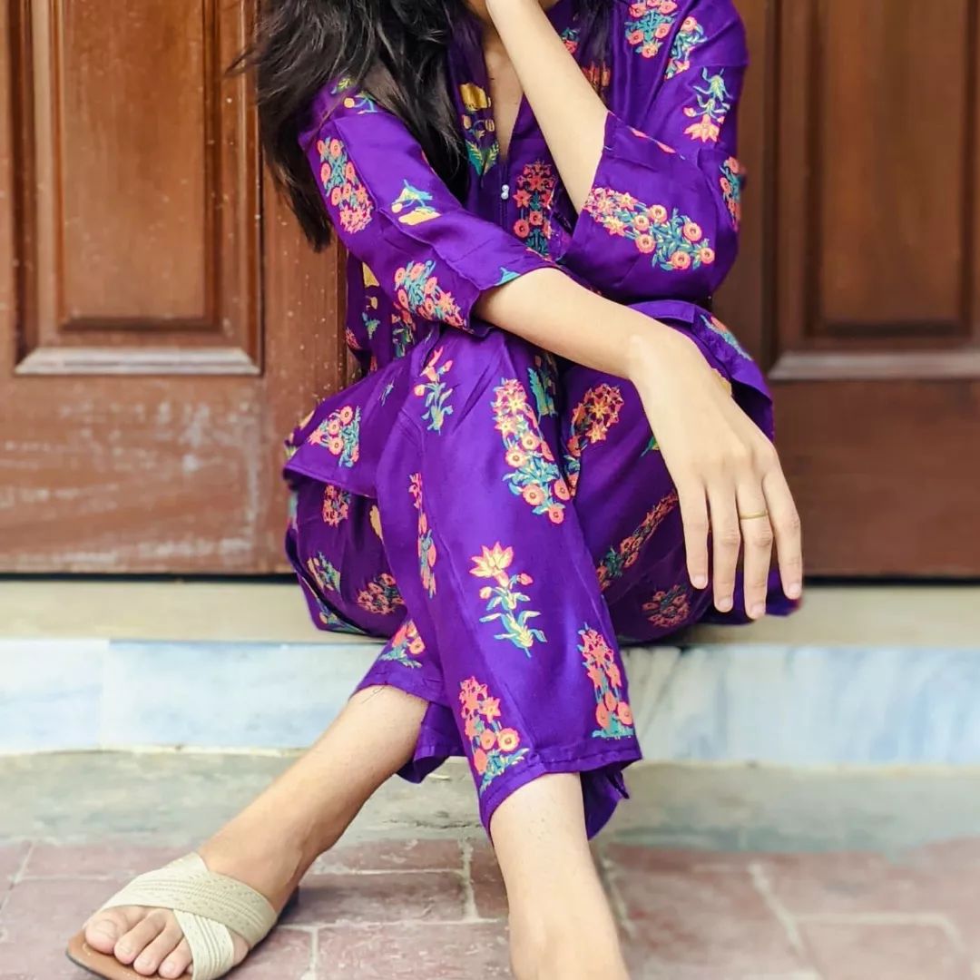 RANG RASIYA Flower Print 2pc Stitched Dress