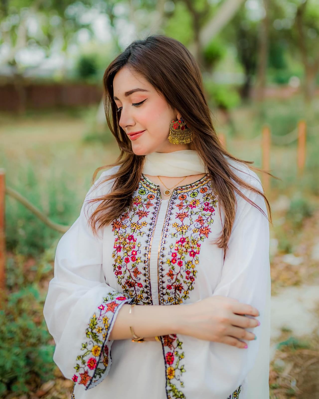 POCKET SEQUENCE Embroidered 2Pc Stitched Dress Premium Linen.