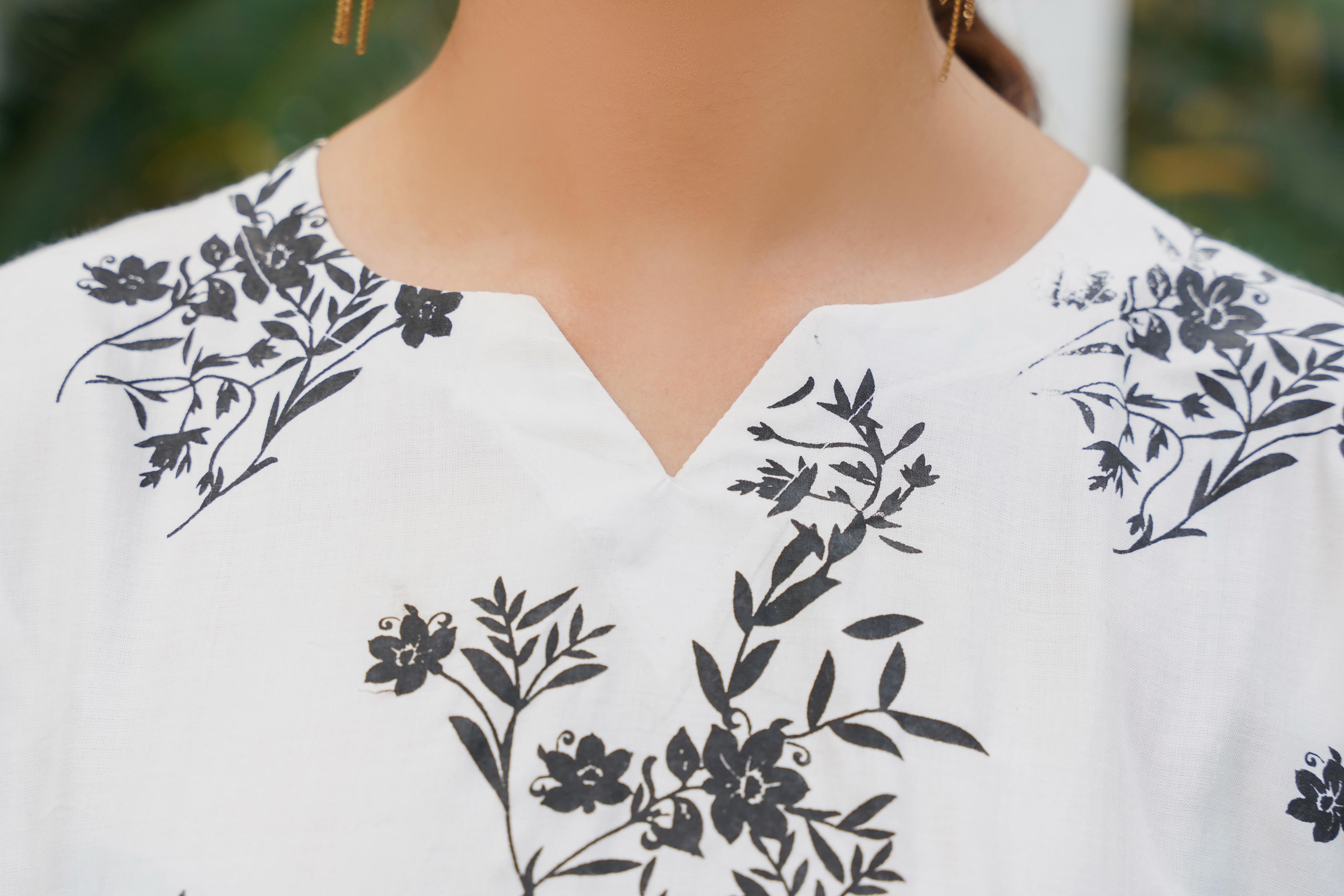 Camellia Printed Stitched 2 Piece Suit Co-Ords
