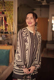 HANIA Digital Printed Premium Silk 2Pc Stitched Dress.