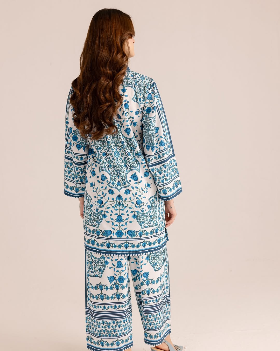 GUL-E-FARAH Digital Printed Premium Silk 2Pc Stitched Dress.