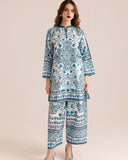 GUL-E-FARAH Digital Printed Premium Silk 2Pc Stitched Dress.