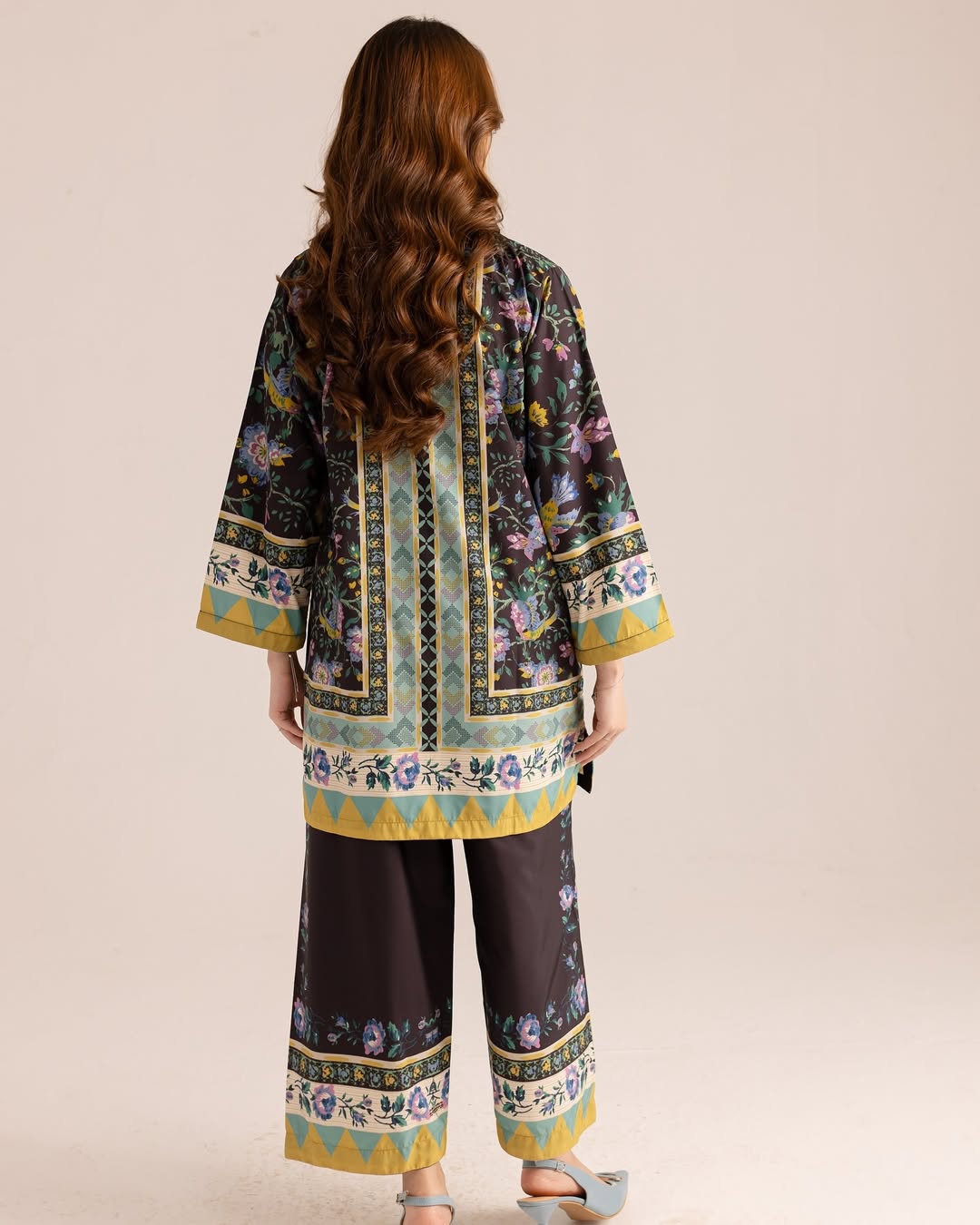 GUL-E-JAAN Digital Printed Premium Silk 2Pc Stitched Dress.