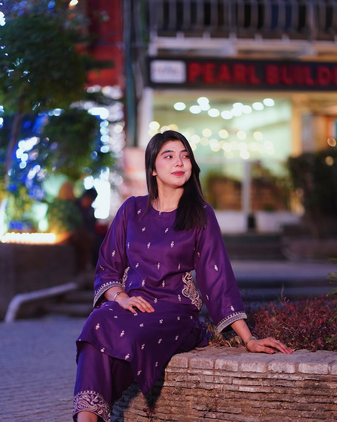 IRIS POCKET Embroidered 2Pc Stitched Dress Premium Linen.