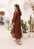 CHOCOLATE BROWN EMBROIDERED 2-PIECE Dress.