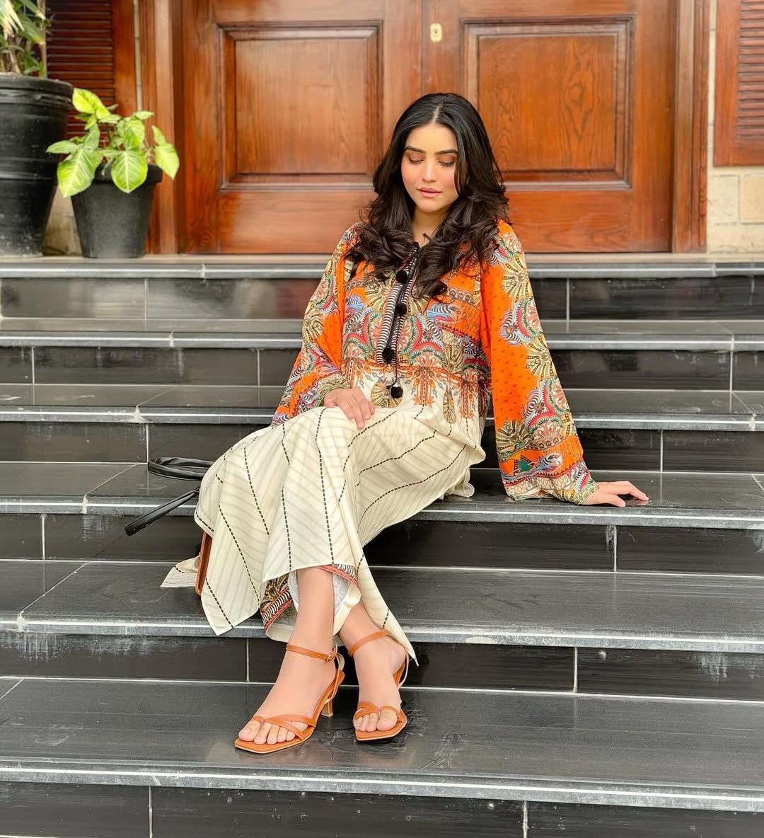 ZAREEN DIGITAL PRINT 2-PIECE Stitched Dress.
