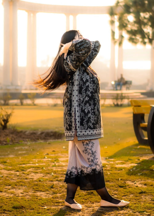 DILRUBA Co Ord Digital Print 2-Piece Stitched Dress.
