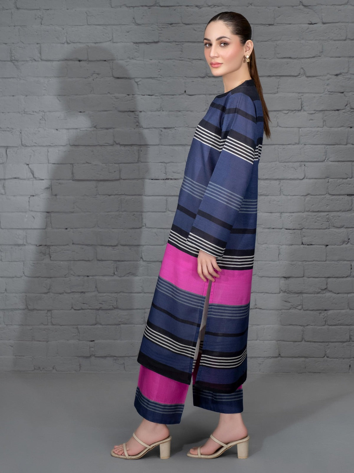 MAHNOOR Co Ord Digital Print 2-Piece Stitched Dress.